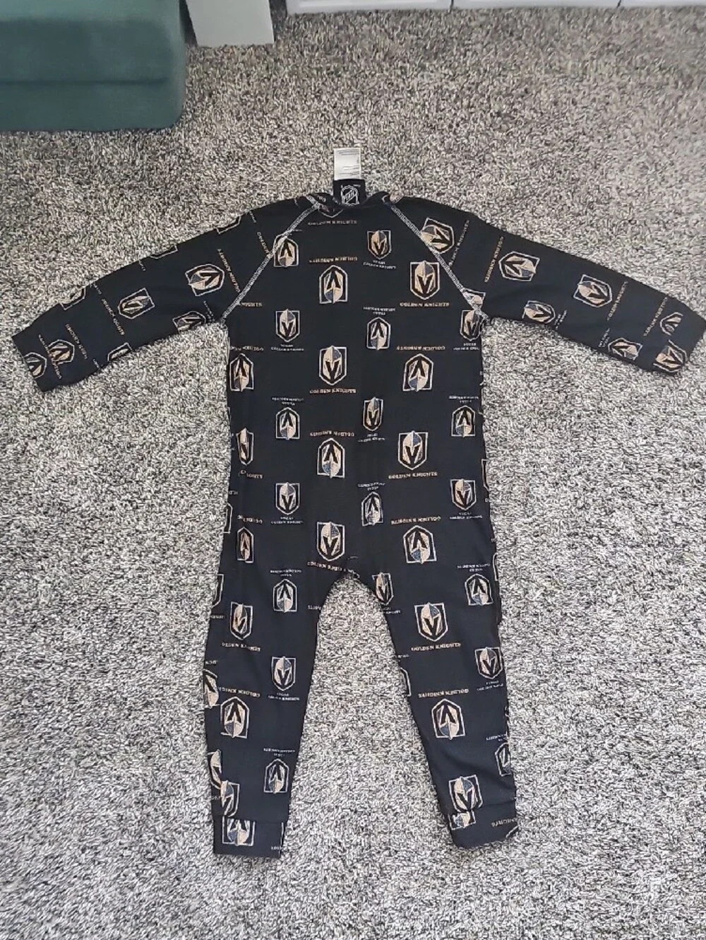 Golden Knights Logo One-Piece Footless Pajamas